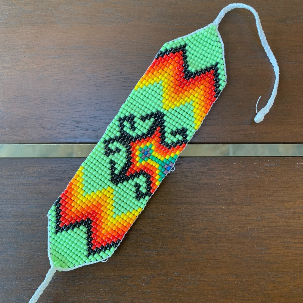 boho artisan beaded bracelet